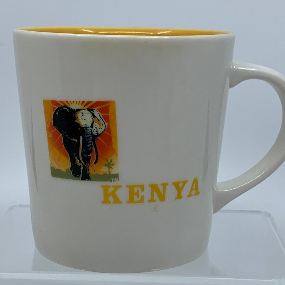 2005 Starbucks KENYA Elephant Africa Arabia Coffee Cup Mug Collector Series